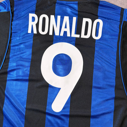 【正規品2000-2001 NIKE Inter Milan home L/S RONALDO #9】