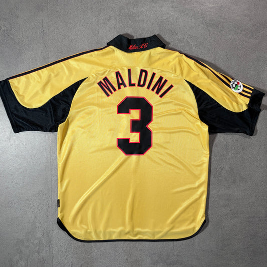 【正規品1999-2000 adidas AC Milan 3rd 100th anniversary MALDINI #3】