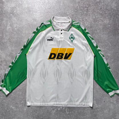 【正規品1995-1996 PUMA Werder Bremen UEFA Cup L/S shirt】