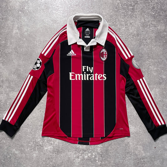【正規品2012-2013 adidas AC Milan home L/S shirt】