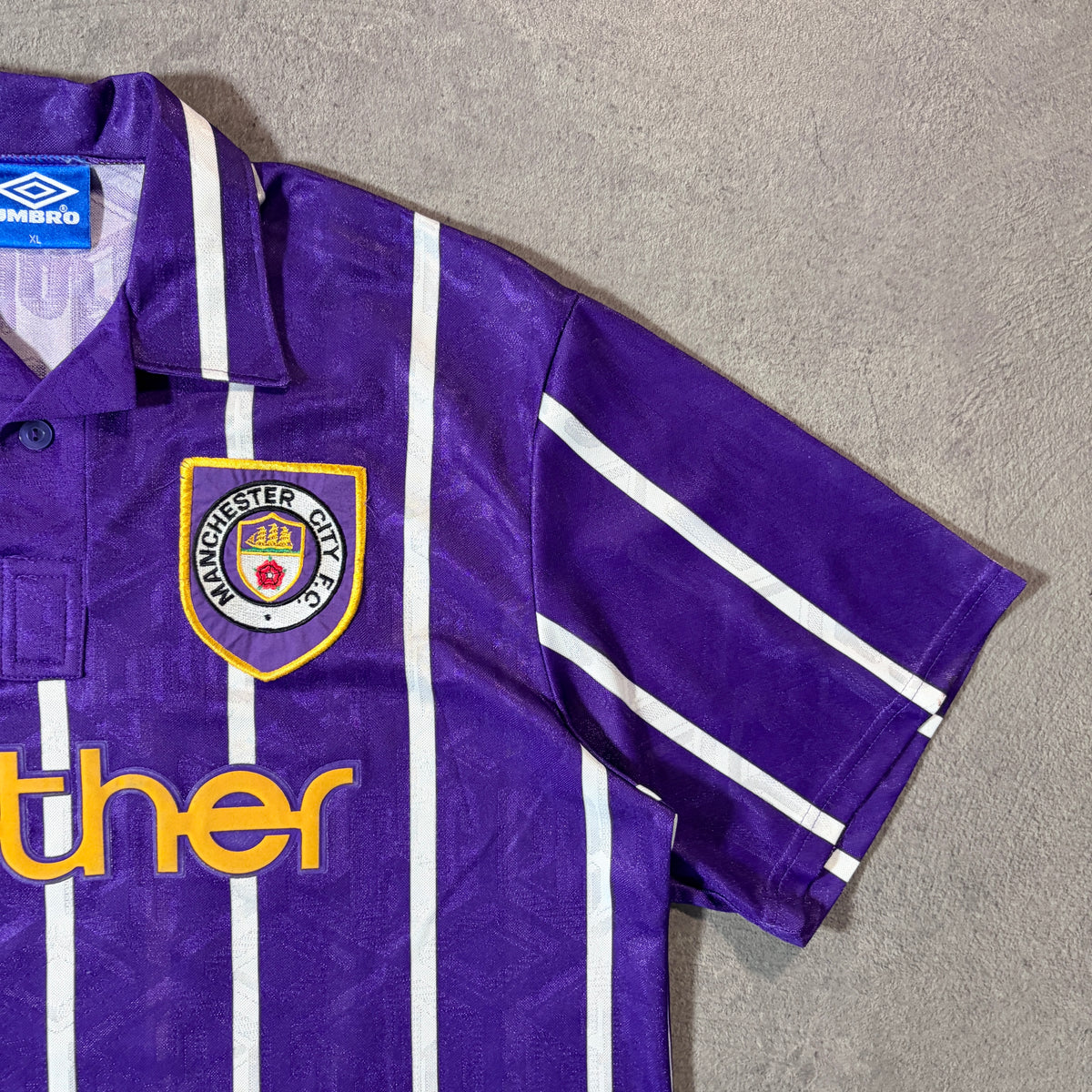 【正規品1992-1994 UMBRO Manchester City away QUINN #9】