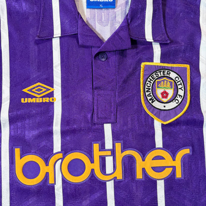 【正規品1992-1994 UMBRO Manchester City away QUINN #9】
