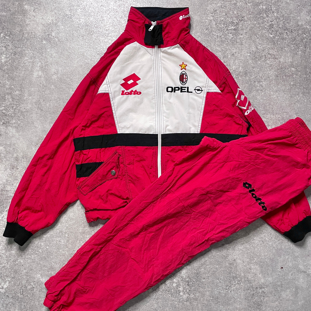 【正規品1995-1996 Lotto AC Milan track suit】