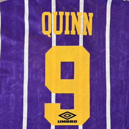 【正規品1992-1994 UMBRO Manchester City away QUINN #9】
