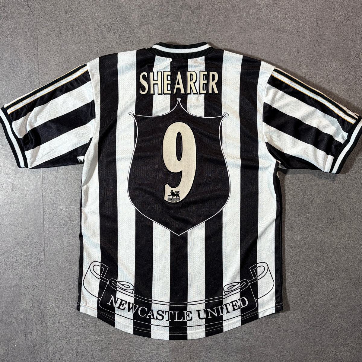 【正規品1997-1999 adidas Newcastle United home SHEARER #9】
