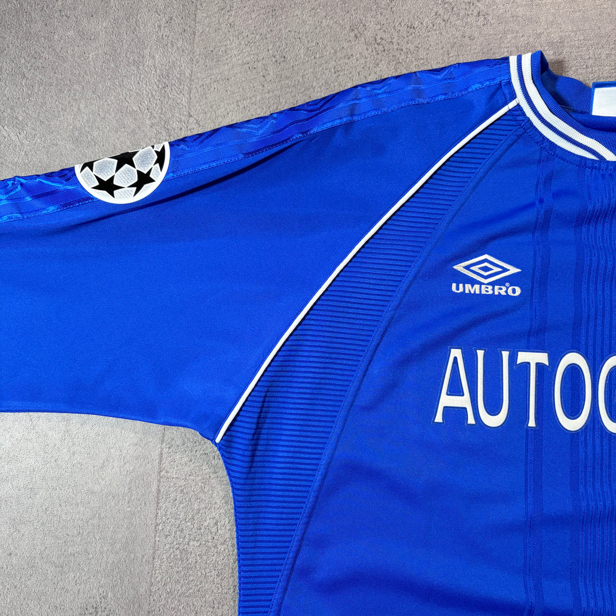 【正規品1999-2000 UMBRO Chelsea home UCL L/S ZOLA #25】