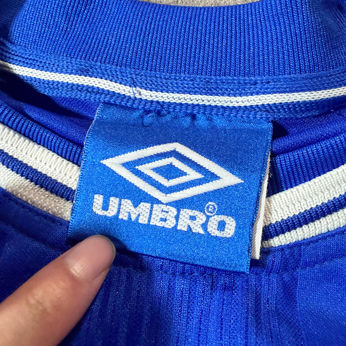 【正規品1999-2000 UMBRO Chelsea home UCL L/S ZOLA #25】