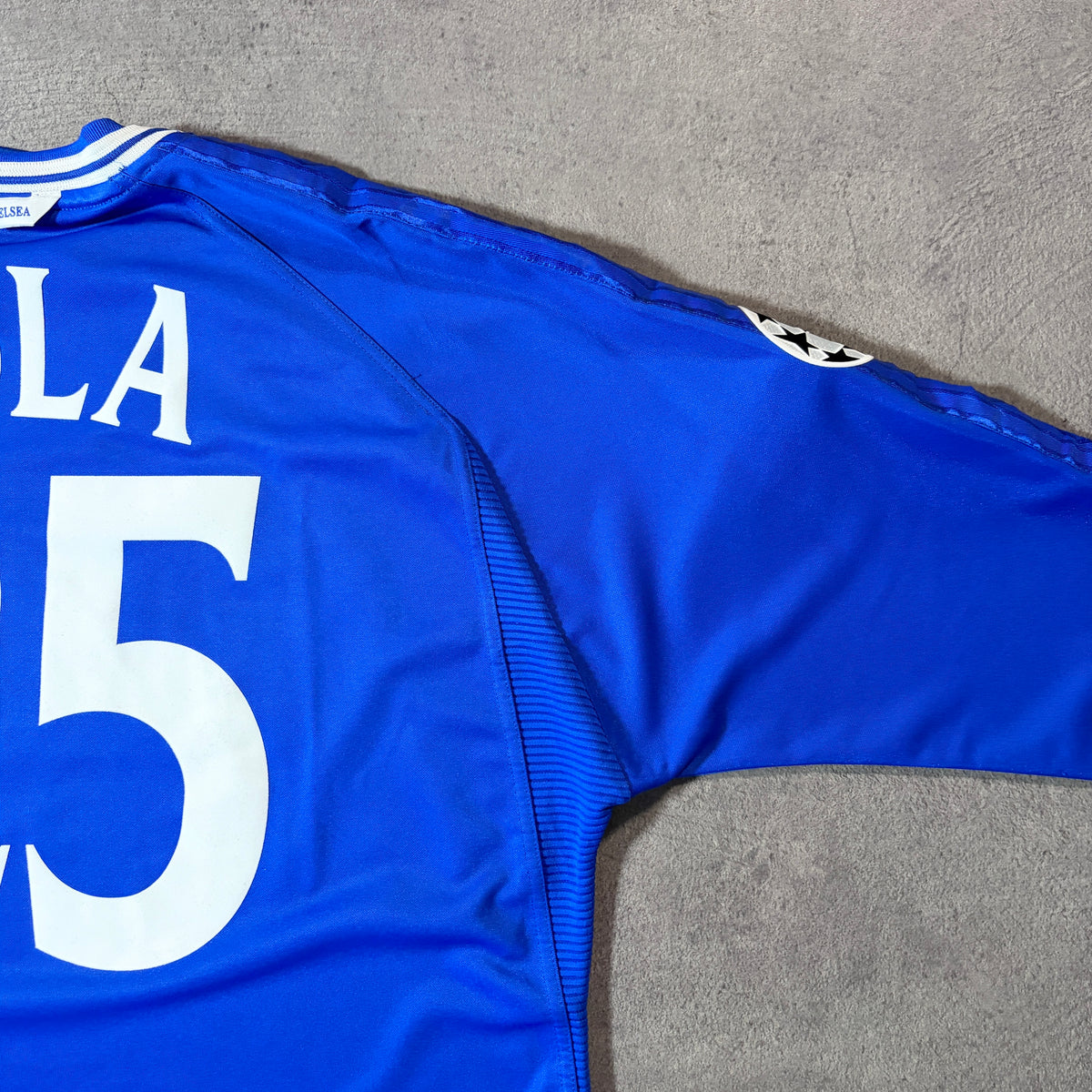 【正規品1999-2000 UMBRO Chelsea home UCL L/S ZOLA #25】
