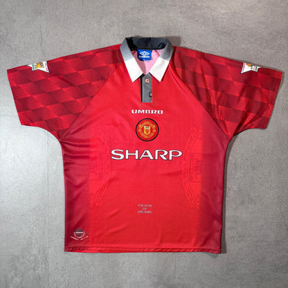 【正規品1996-1998 UMBRO Manchester United Home Beckham #10】