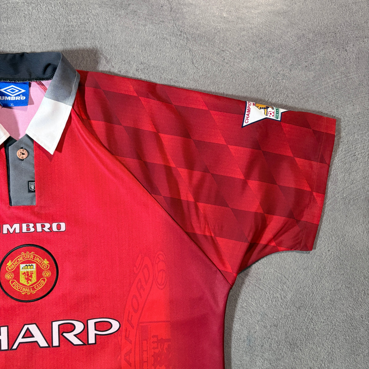 【正規品1996-1998 UMBRO Manchester United Home Beckham #10】
