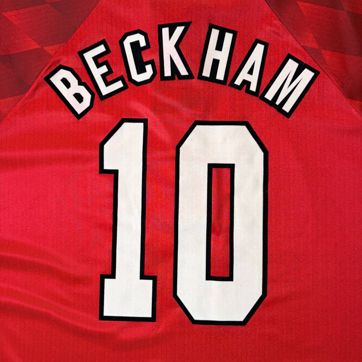 【正規品1996-1998 UMBRO Manchester United Home Beckham #10】