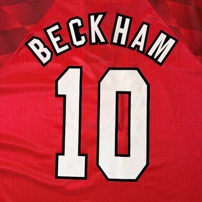 【正規品1996-1998 UMBRO Manchester United Home Beckham #10】