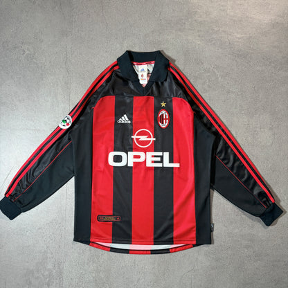 【BNWT正規品2000-2002 adidas AC Milan home L/S MALDINI #3】