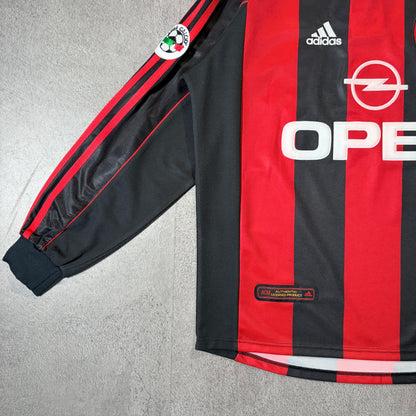 【BNWT正規品2000-2002 adidas AC Milan home L/S MALDINI #3】