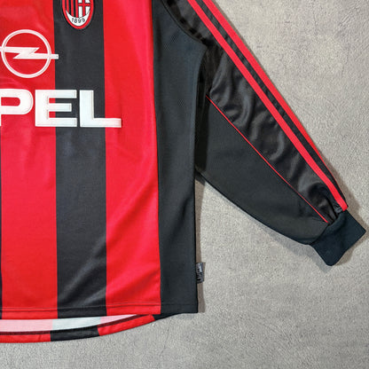 【BNWT正規品2000-2002 adidas AC Milan home L/S MALDINI #3】