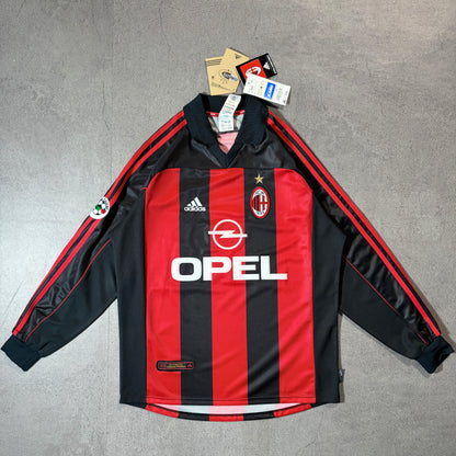 【BNWT正規品2000-2002 adidas AC Milan home L/S MALDINI #3】