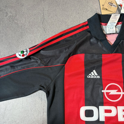 【BNWT正規品2000-2002 adidas AC Milan home L/S MALDINI #3】