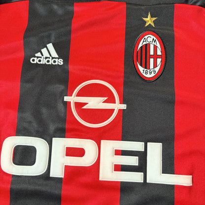 【BNWT正規品2000-2002 adidas AC Milan home L/S MALDINI #3】