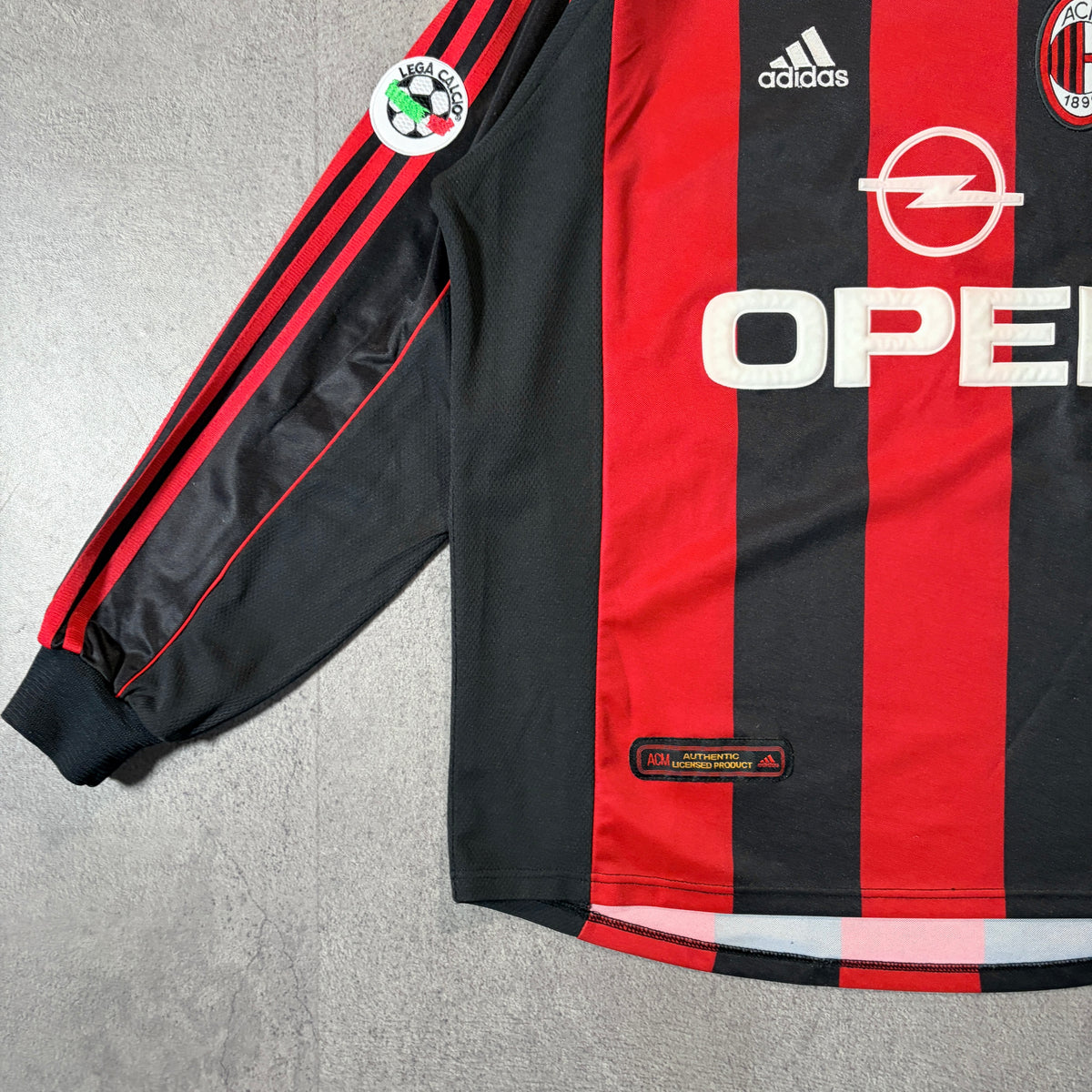 【正規品2000-2002 adidas AC Milan home L/S SHEVCHENKO #7】