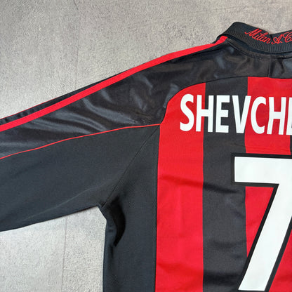 【正規品2000-2002 adidas AC Milan home L/S SHEVCHENKO #7】