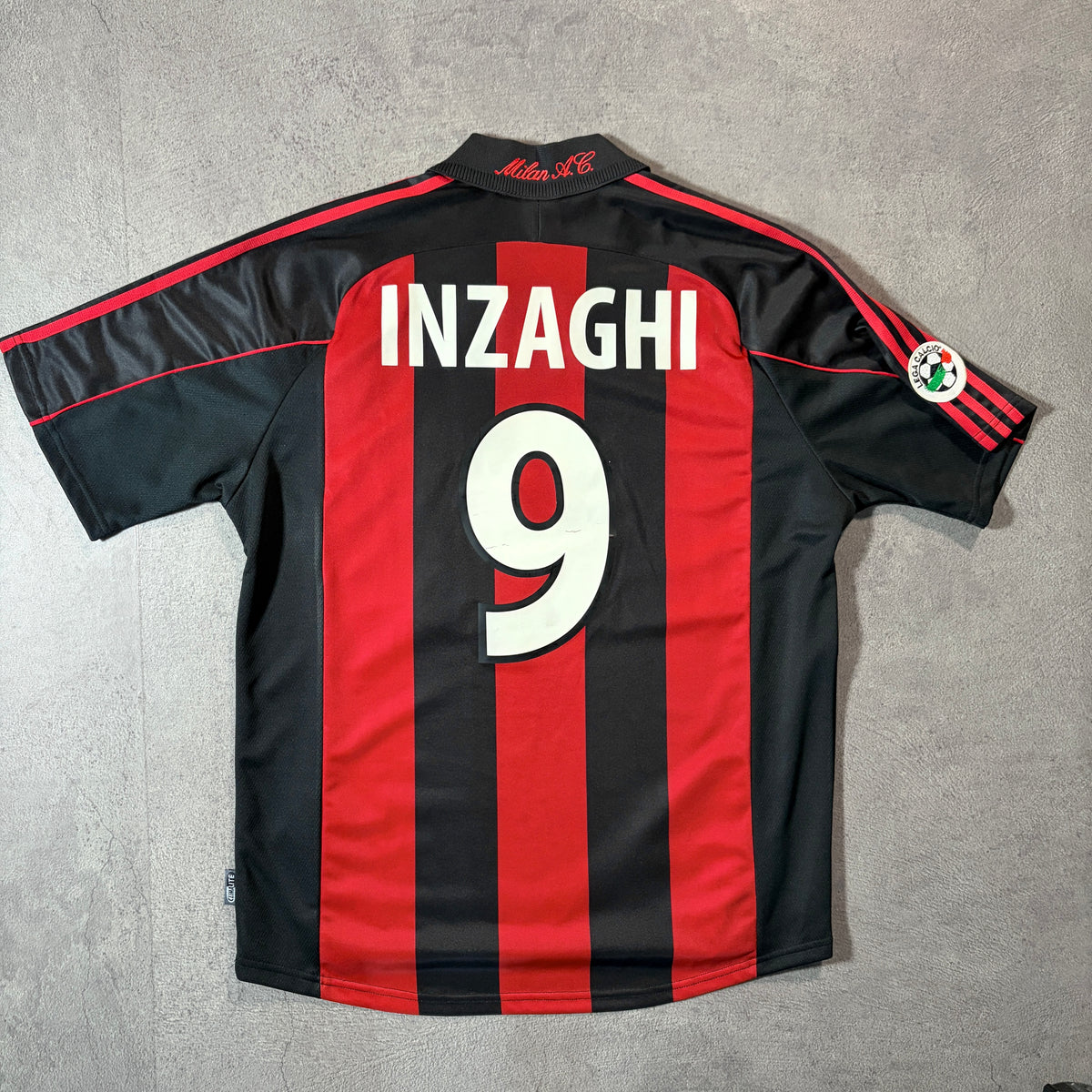 【正規品2000-2002 adidas AC Milan home INZAGHI #9】