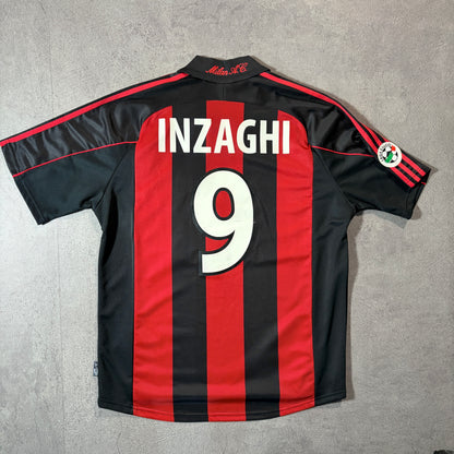 【正規品2000-2002 adidas AC Milan home INZAGHI #9】