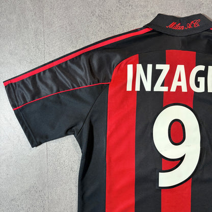 【正規品2000-2002 adidas AC Milan home INZAGHI #9】