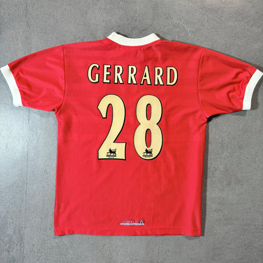 【正規品1998-2000 Reebok Liverpool home GERRARD #28】