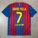 【正規品2011-2012 NIKE Barcelona home DAVID VILLA #7】