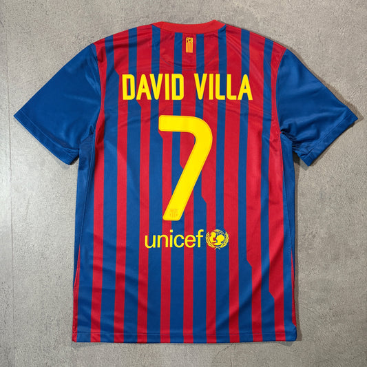 【正規品2011-2012 NIKE Barcelona home DAVID VILLA #7】