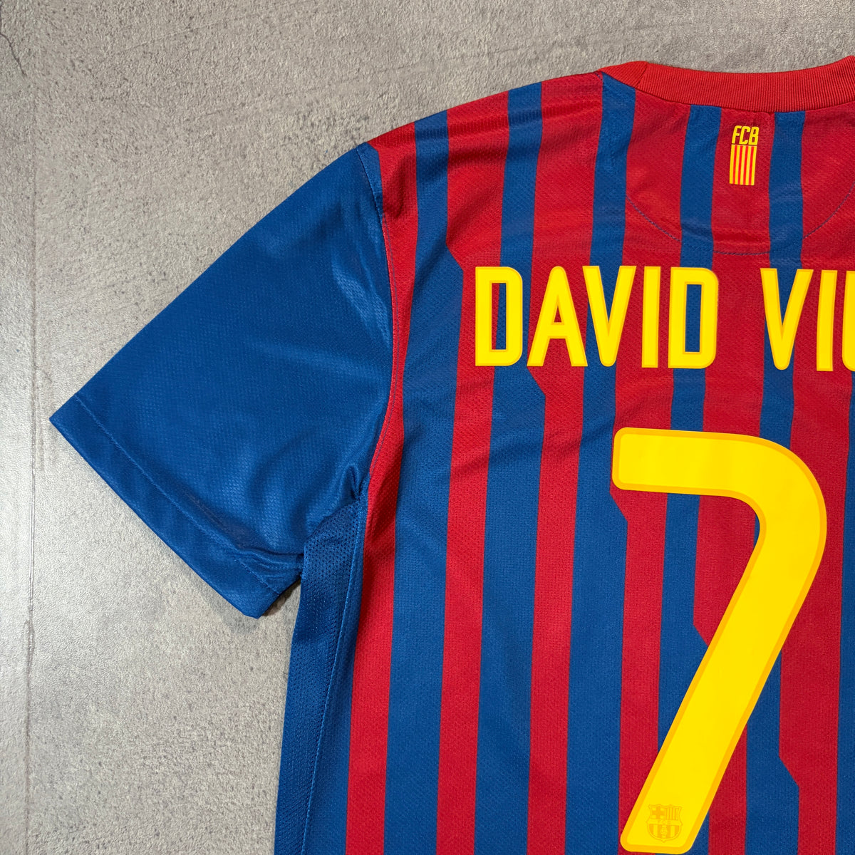 【正規品2011-2012 NIKE Barcelona home DAVID VILLA #7】