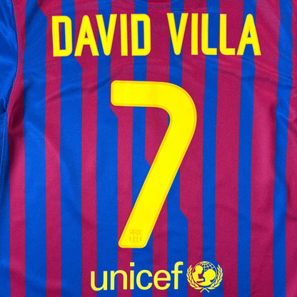【正規品2011-2012 NIKE Barcelona home DAVID VILLA #7】