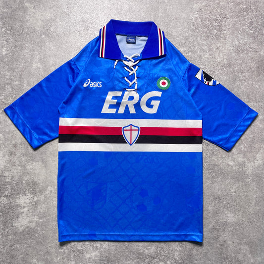 【正規品1994-1995 asics UC Sampdoria home shirt】