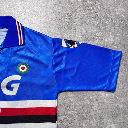 【正規品1994-1995 asics UC Sampdoria home shirt】