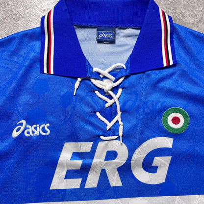 【正規品1994-1995 asics UC Sampdoria home shirt】