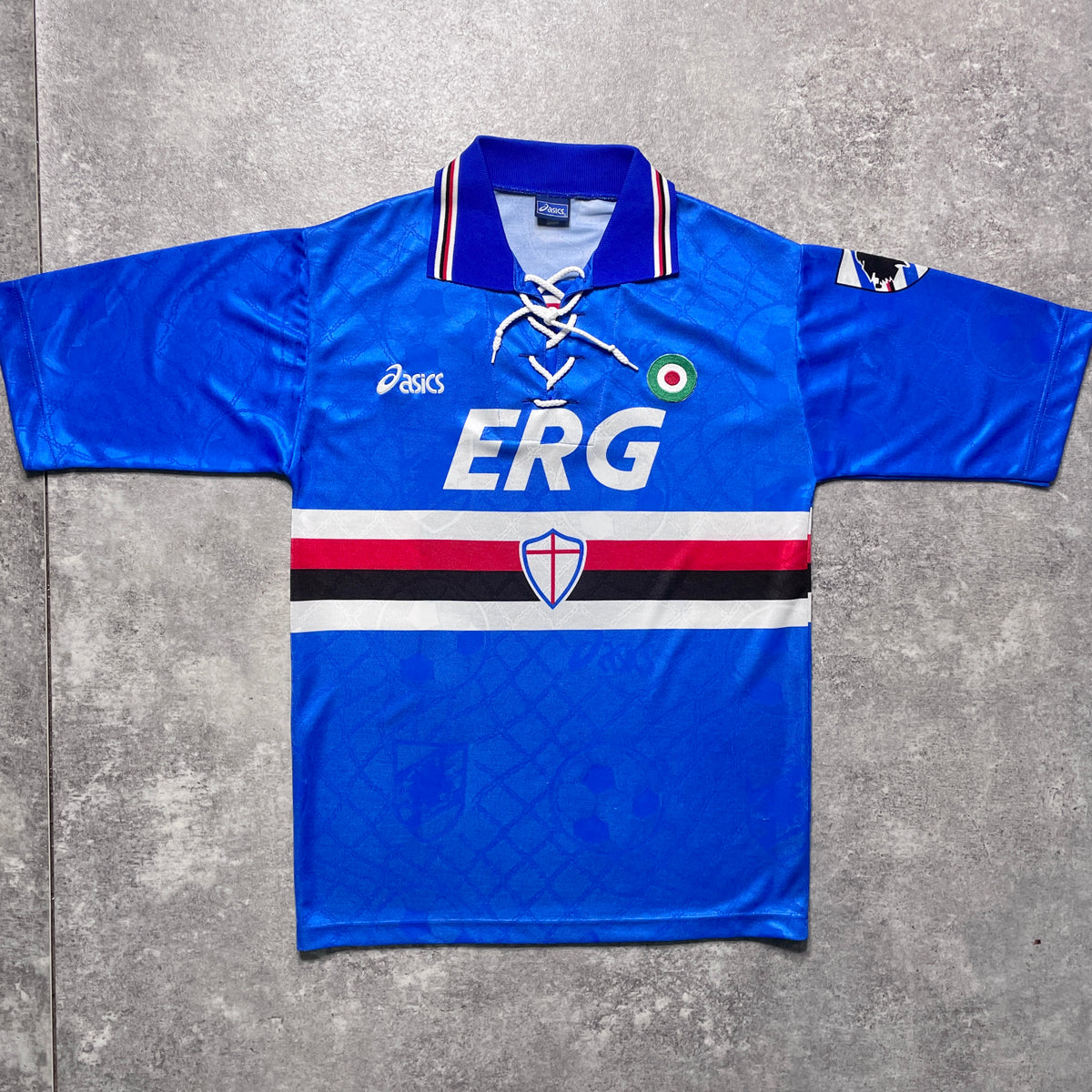 【正規品1994-1995 asics UC Sampdoria home shirt】