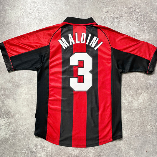 【正規品1998-1999 adidas AC Milan home MALDINI #3】