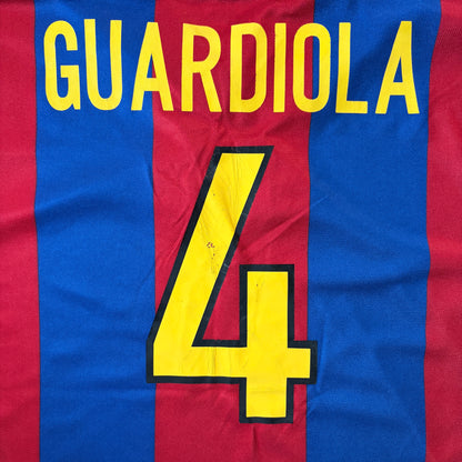 【正規品1998-2000 NIKE Barcelona home GUARDIOLA #4】