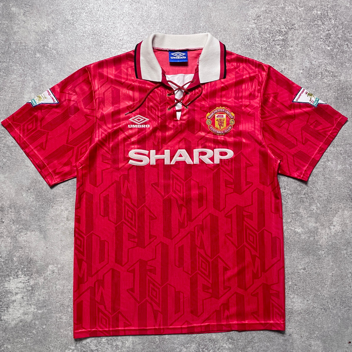 【正規品1992-1994 UMBRO Manchester United home CANTONA #7】