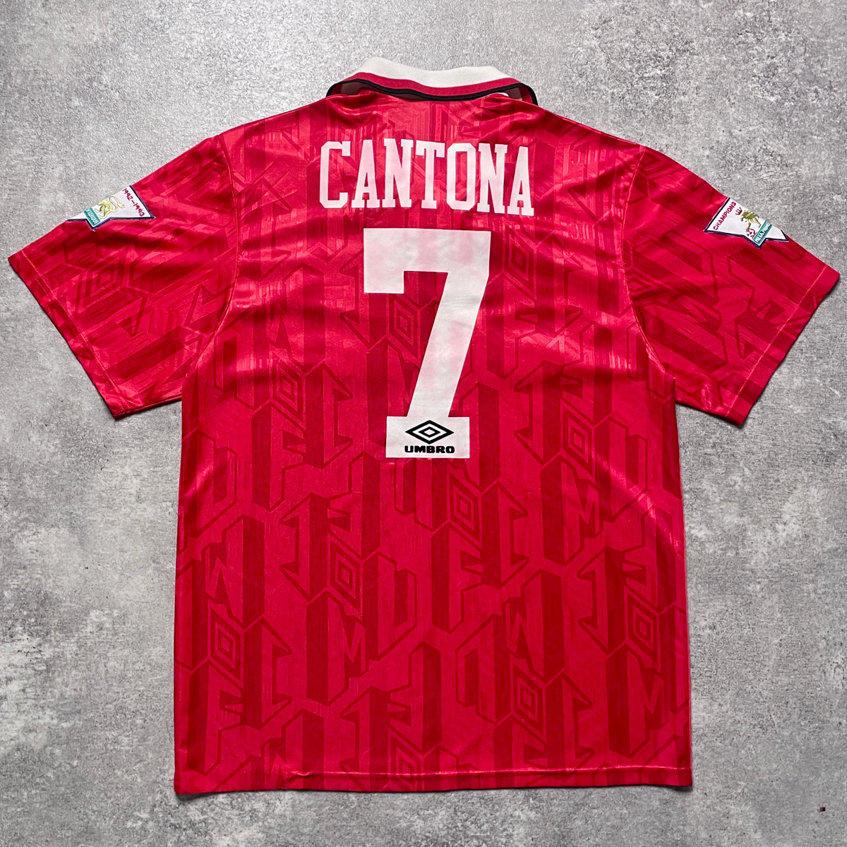 【正規品1992-1994 UMBRO Manchester United home CANTONA #7】