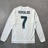 【正規品2015-2016 adidas Real Madrid home L/S RONALDO #7】