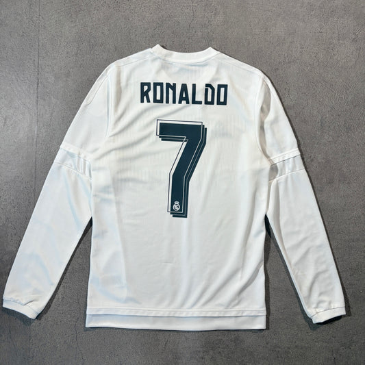 【正規品2015-2016 adidas Real Madrid home L/S RONALDO #7】