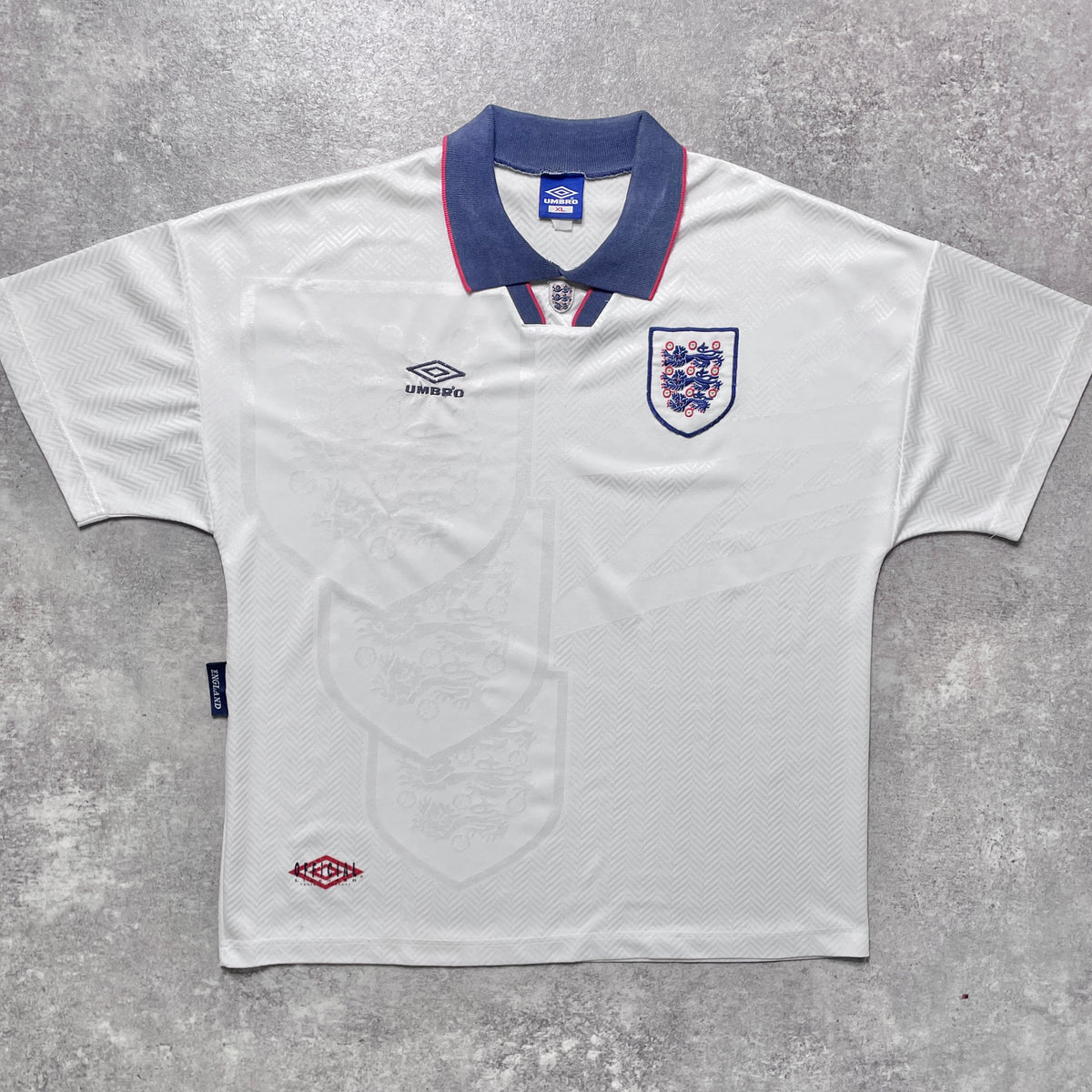 【正規品1993-1995 UMBRO England home shirt】