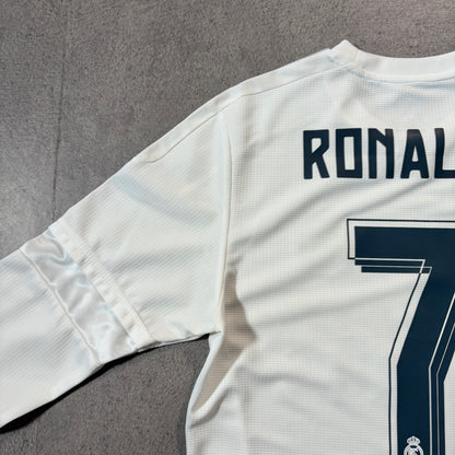 【正規品2015-2016 adidas Real Madrid home L/S RONALDO #7】