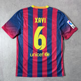 【正規品2013-2014 NIKE Barcelona home XAVI #6】
