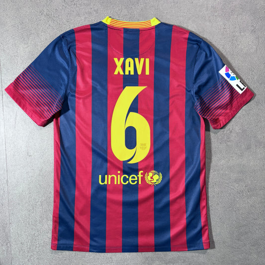 【正規品2013-2014 NIKE Barcelona home XAVI #6】