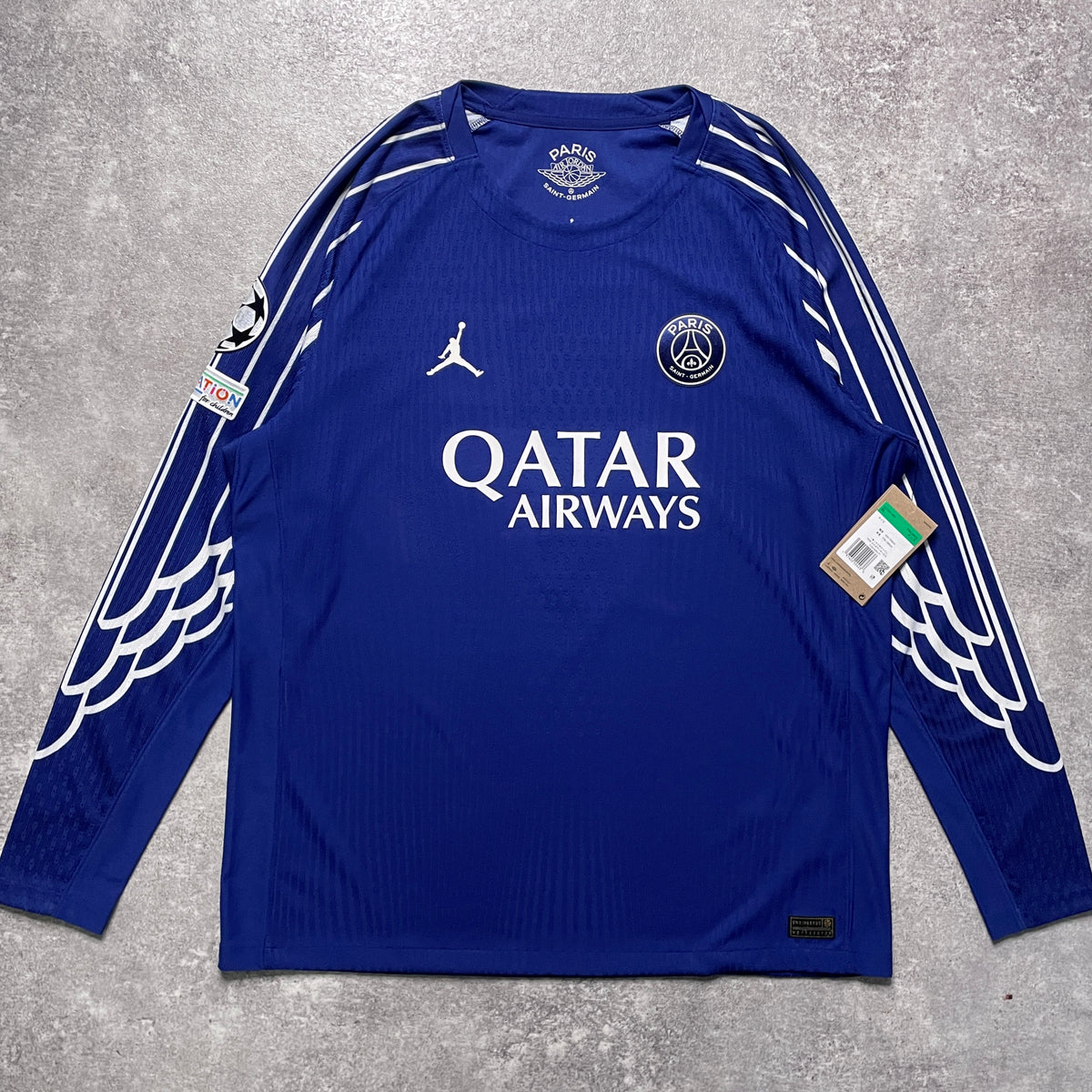 【BNWT正規品2024-2025 Jordan PSG 4th L/S KVARATSKHELIA #7】