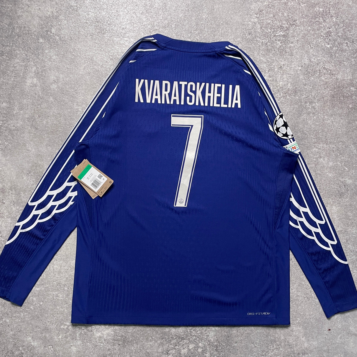【BNWT正規品2024-2025 Jordan PSG 4th L/S KVARATSKHELIA #7】