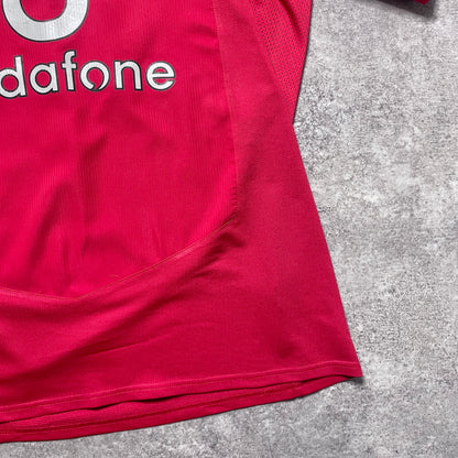 【正規品2004-2006 NIKE Manchester United home L/S HEINZE #4】