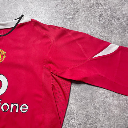 【正規品2004-2006 NIKE Manchester United home L/S HEINZE #4】